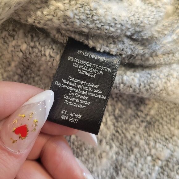 Sanctuary Easy Street Popover Sweater Grey Size Small - Picture 8 of 9